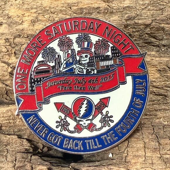 Jewelry - Grateful Dead Zeke D “One More Saturday Night” 7/4/2015 Fare Thee Well Pin #036/